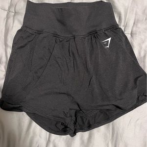 Gymshark Vital Seamless 2.0 2-1 Shorts- Black Marl
